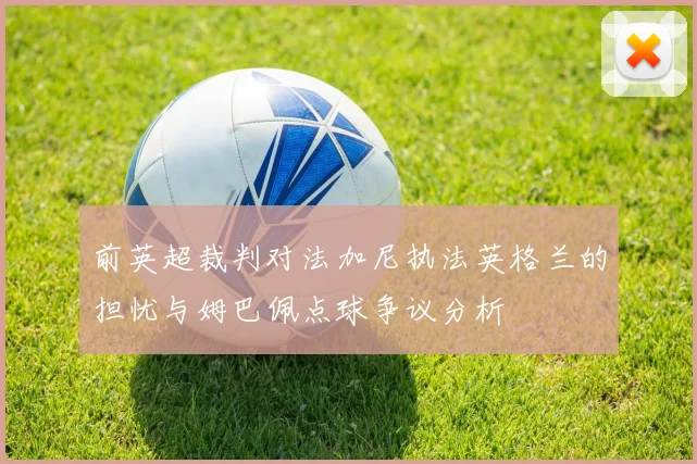 前英超裁判对法加尼执法英格兰的担忧与姆巴佩点球争议分析